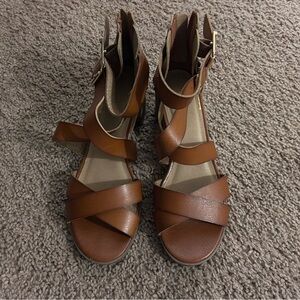 Brown Strappy Sandals